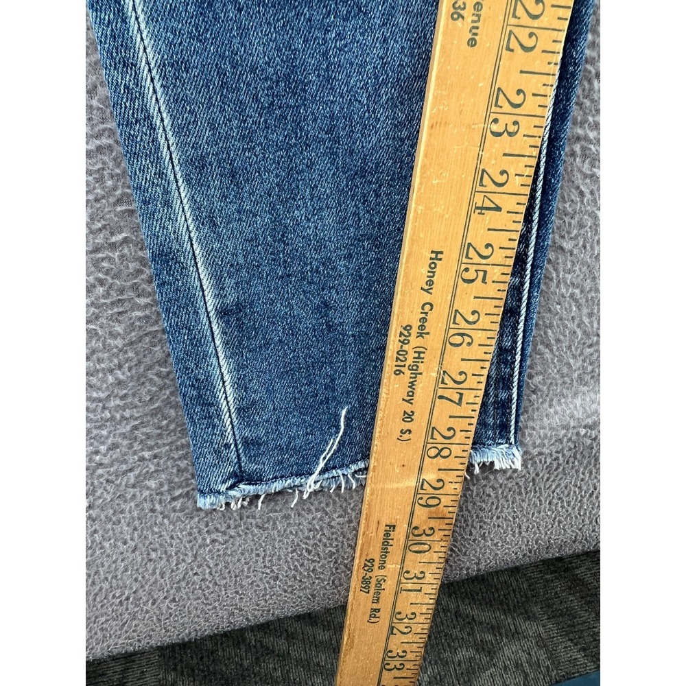 Vervet Jeans Womens Sz 30 Amber Mid-Rise Skinny Medium Wash Raw Hem - Picture 7 of 14
